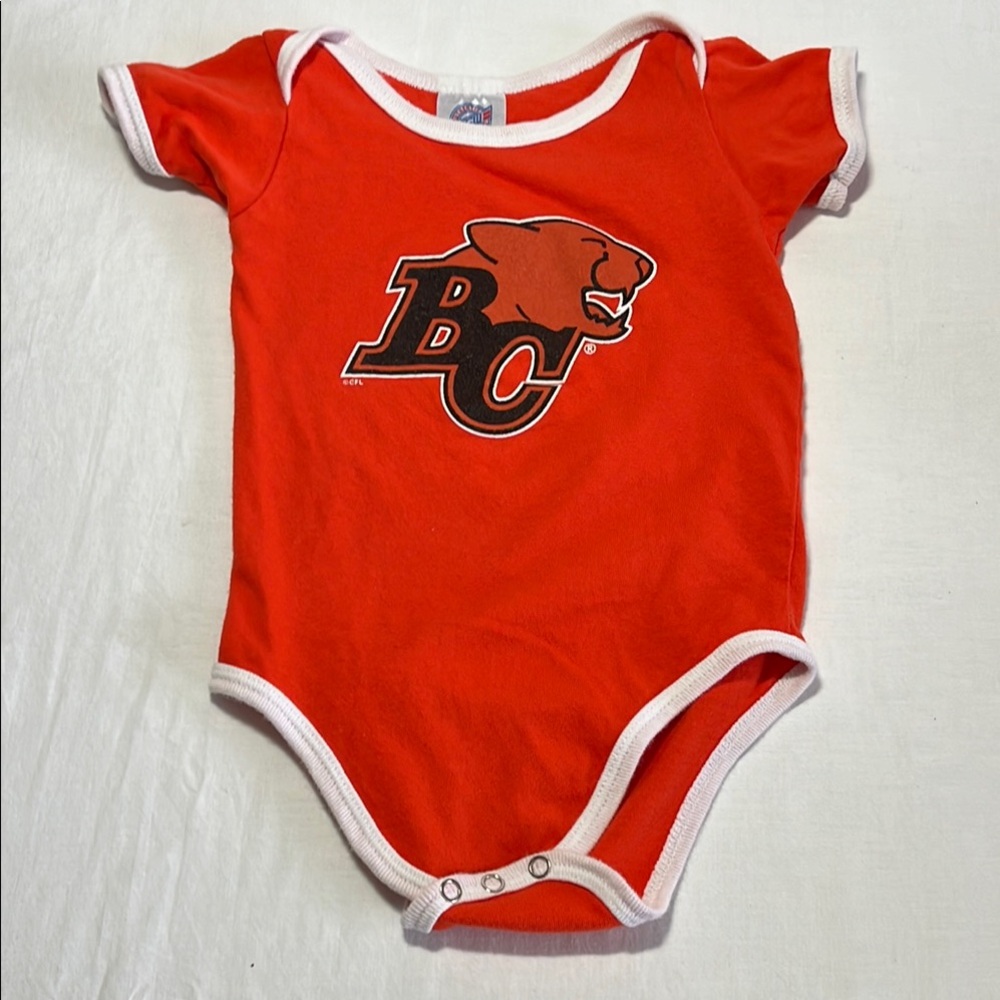 18M BC Lions football onesie